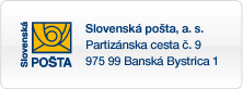 Slovenská pošta, as, Partizánska cesta č.. 9, 975 99 Banská Bystrica 1 