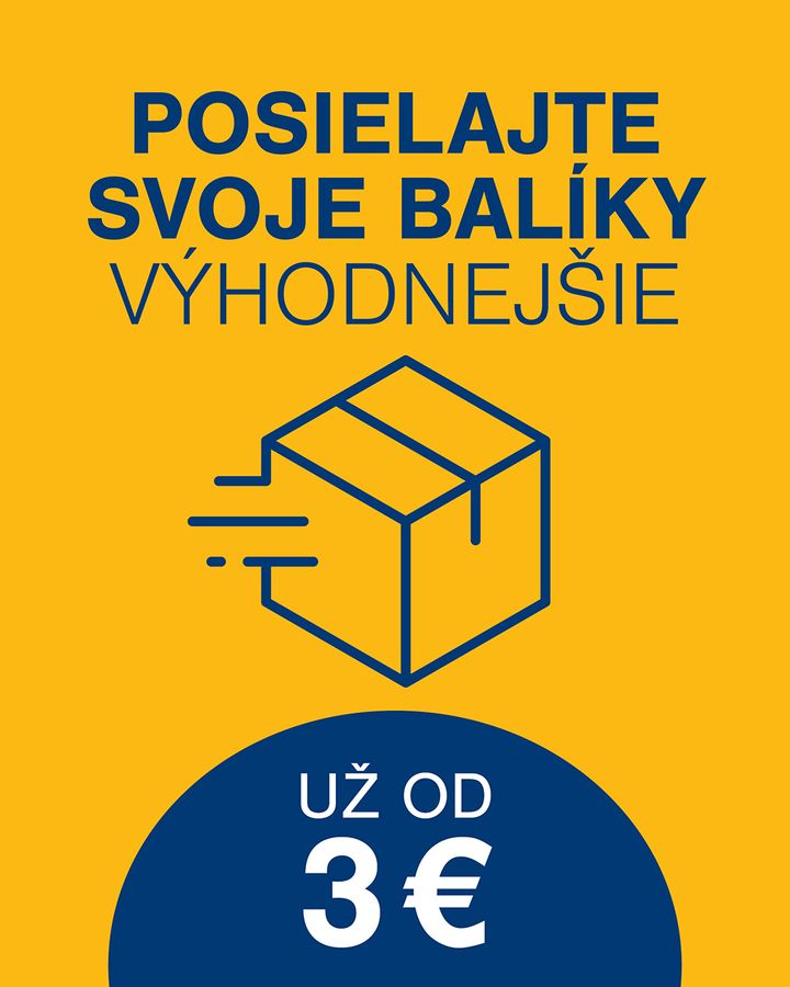 Posielajte svoje balíky výhodnejšie. Už od 3€