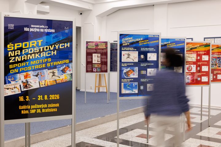 Vystavené exponáty v rámoch