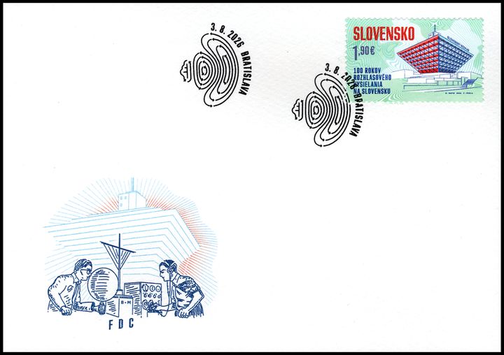 SP_FDC_100. výročie rozhlasového vysielania na Slovensku