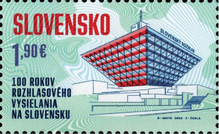 SP_známka_100. výročie rozhlasového vysielania na Slovensku