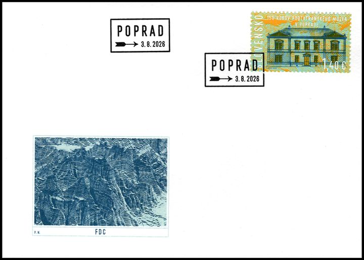 SP_FDC_150. výročie Podtatranského múzea v Poprade