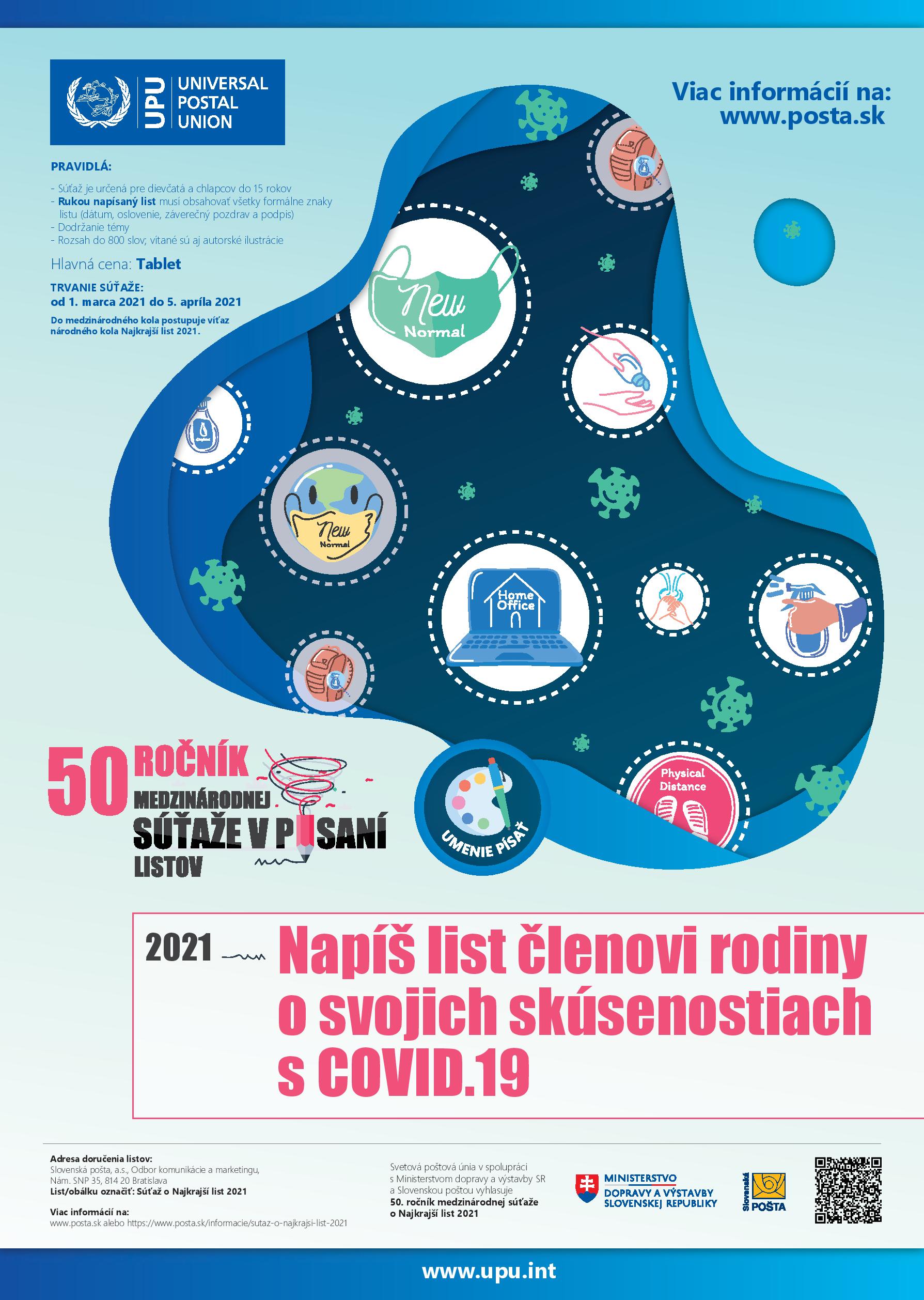 Slovenská pošta - Súťaž o Najkrajší list 2021